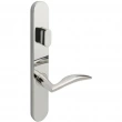 INOX Unison Hardware<br />BP210 - Air-Stream Lever with BP Plates Stainless Steel Multipoint Set