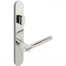 INOX Unison Hardware - BP251 - Sequoia Lever with BP Plates Stainless Steel Multipoint Set