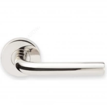 INOX Unison Hardware - RA101 TL4 - Tubular Cologne Lever with RA Rosette in AISI 304 Stainless Steel