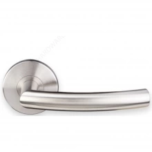 INOX Unison Hardware - RA103 TL4 - Tubular Oslo Lever with RA Rosette in AISI 304 Stainless Steel