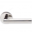 INOX Unison Hardware<br />RA105 TL4 - Tubular Frankfurt Lever with RA Rosette in AISI 304 Stainless Steel
