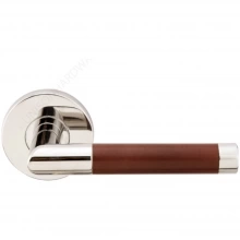INOX Unison Hardware - RA213 TL4 - Tubular Cabernet Lever with RA Rosette in AISI 304 Stainless Steel