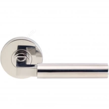 INOX Unison Hardware - RA221 TL4 - Tubular Aurora Lever with RA Rosette in AISI 304 Stainless Steel