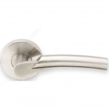 INOX Unison Hardware - RA223 TL4 - Tubular Phoenix Lever with RA Rosette in AISI 304 Stainless Steel