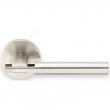 INOX Unison Hardware - RA251 TL4 - Tubular Sequoia Lever with RA Rosette in AISI 304 Stainless Steel