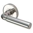 INOX Unison Hardware<br />RA276 TL4 - Tubular Plaza Lever with RA Rosette in AISI 304 Stainless Steel