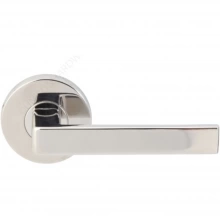 INOX Unison Hardware - RA345 TL4 - Tubular Tokyo Lever with RA Rosette in AISI 304 Stainless Steel