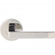 INOX Unison Hardware<br />RA345 TL4 - Tubular Tokyo Lever with RA Rosette in AISI 304 Stainless Steel