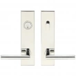INOX Unison Hardware<br />SF105 TL4 - Tubular Frankfurt Lever with SF Rectangular Plate in AISI 304 Stainless Steel