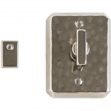 Rocky Mountain Hardware - IP30490 - Privacy Mortise Bolt - 2-1/2" x 3-1/4" Hammered Escutcheon