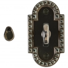 Rocky Mountain Hardware - IP30690 - Privacy Mortise Bolt - 2-1/2" x 4-1/2" Corbel Arched Escutcheons