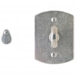 Rocky Mountain Hardware<br />IP512  - Privacy Mortise Bolt - 2-1/2" x 3-3/8" Curved Escutcheon