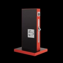 Karcher Design - EPDQ PB - Stainless Steel Square Rose Pocket Door Set