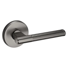 Baldwin<br />L015.076.PASS IN STOCK - L015 Lever w/ R016 Rose - Passage Set, Lifetime (PVD) Graphite Nickel Finish L015076PASS Quick Ship