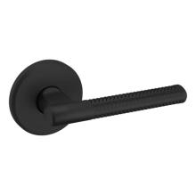 Baldwin<br />L015.190.RDM IN STOCK - L015 Lever w/ R016 Rose - Right-Hand Half Dummy, Satin Black Finish L007690RDM Quick Ship