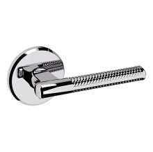 Baldwin<br />L015.260.LDM IN STOCK - L015 Lever w/ R016 Rose - Left-Hand Half Dummy, Polished Chrome Finish L015260LDM Quick Ship