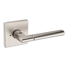 Baldwin<br />L021.056.PRIV IN STOCK - L021 Lever w/ R017 Rose - Privacy Set, Lifetime (PVD) Satin Nickel Finish L021056PRIV Quick Ship