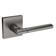 Baldwin<br />L021.076.PASS IN STOCK - L021 Lever w/ R017 Rose - Passage Set, Lifetime (PVD) Graphite Nickel Finish L021076PASS Quick Ship