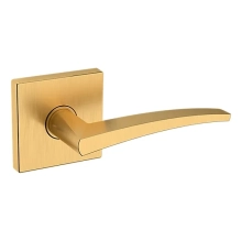 Baldwin<br />L022.044.PASS IN STOCK - L022 Lever w/ R017 Rose - Passage Set, Lifetime (PVD) Satin Brass Finish L022044PASS Quick Ship