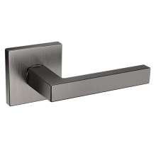 Baldwin<br />L023.076.FD IN STOCK - L023 Lever w/ R017 Rose - Full Dummy Set, Lifetime (PVD) Graphite Nickel Finish L023076FD Quick Ship