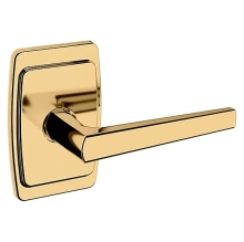 Baldwin<br />L024.003.PASS IN STOCK - L024 Lever w/ R046 Rose - Passage Set, Lifetime Polished Brass Finish L024003PASS Quick Ship