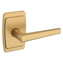 Baldwin<br />L024.033.PASS IN STOCK - L024 Lever w/ R046 Rose - Passage Set, Vintage Brass Finish L024033PASS Quick Ship