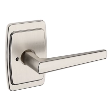 Baldwin<br />L024.056.PRIV IN STOCK - L024 Lever w/ R046 Rose - Privacy Set, Lifetime (PVD) Satin Nickel Finish L024056PRIV Quick Ship