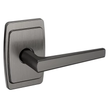 Baldwin<br />L024.076.RDM IN STOCK - L024 Lever w/ R046 Rose - Right-Hand Half Dummy, Lifetime (PVD) Graphite Nickel Finish L024076RDM Quick Ship