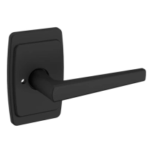 Baldwin<br />L024.190.PRIV IN STOCK - L024 Lever w/ R046 Rose - Privacy Set, Satin Black Finish L024190PRIV Quick Ship