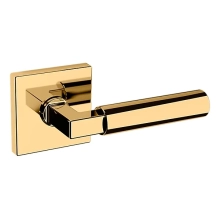 Baldwin<br />L029.031.FD IN STOCK - L029 Lever w/ R017 Rose - Full Dummy Set, Non-lacquered Brass Finish L029031FD Quick Ship