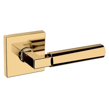 Baldwin<br />L029.031.PASS IN STOCK - L029 Lever w/ R017 Rose - Passage Set, Non-lacquered Brass Finish L029031PASS Quick Ship