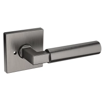 Baldwin<br />L029.076.PRIV IN STOCK - L029 Lever w/ R017 Rose - Privacy Set, Lifetime (PVD) Graphite Nickel Finish L029076PRIV Quick Ship