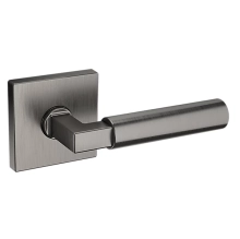 Baldwin<br />L029.076.RDM IN STOCK - L029 Lever w/ R017 Rose - Right-Hand Half Dummy, Lifetime (PVD) Graphite Nickel Finish L029076RDM Quick Ship