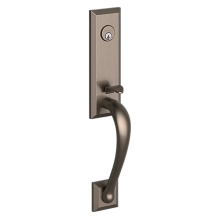 Baldwin - M502.076.ENTR - CODY 3/4 ESCUTCHEON TRIM - MORTISE ENTRY - LIFETIME (PVD) GRAPHITE NICKEL M502076