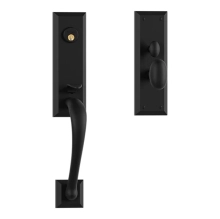 Baldwin - M502.190.ENTR - CODY 3/4 ESCUTCHEON TRIM - MORTISE ENTRY - SATIN BLACK M502190