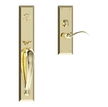 Baldwin - M504.031.ENTR - CODY FULL ESCUTCHEON - MORTISE ENTRY - NON-LACQUERED BRASS M504031