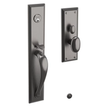 Baldwin - M504.076.ENTR - CODY FULL ESCUTCHEON - MORTISE ENTRY - LIFETIME (PVD) GRAPHITE NICKEL M504076