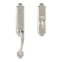 Baldwin - M512.056.ENTR - BOULDER 3/4 ESCUTCHEON - MORTISE ENTRY - LIFETIME SATIN NICKEL M512056