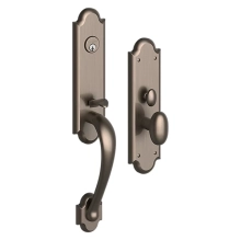 Baldwin - M512.076.ENTR - BOULDER 3/4 ESCUTCHEON - MORTISE ENTRY - LIFETIME (PVD) GRAPHITE NICKEL M512076