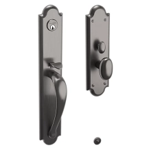 Baldwin - M514.076.ENTR - BOULDER FULL ESCUTCHEON - MORTISE ENTRY - LIFETIME (PVD) GRAPHITE NICKEL M514076