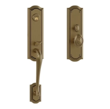 Baldwin - M522.050.ENTR - BETHPAGE 3/4 ESCUTCHEON - MORTISE ENTRY - SATIN BRASS AND BLACK M522050