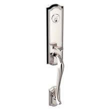 Baldwin - M522.055.ENTR - BETHPAGE FRONT DOOR 3/4 ESCUTCHEON - MORTISE ENTRY - LIFETIME POLISHED NICKEL M522055