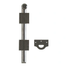 Rocky Mountain Hardware - MB14 - SURFACE BOLT WITH 2 5/16" TALL BRIGGS MOUNTING BRACKETS AND 1" BOLT