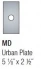 Urban Plate (5 1/8" x 2 1/2") (MD)