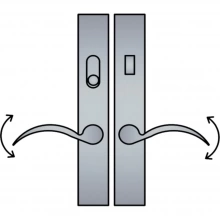 Ashley Norton - MDAD4.55 - Urban American Cylinder Lever Low Multi Point Entry Trim - Configuration 3 Ashley Norton - MDAD4.55 - Urban American Cylinder Lever Low Multi Point Entry Trim - Configuration 3