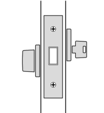 FSB Door Hardware <br />MDD Deadbolt Function P - FSB Deadbolt Series MDD - Function P - Key x Thumbturn Deadbolt