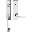 INOX Unison Hardware<br />MH101 TDP - Manhattan Series MH Tubular Entry Handleset with 101 Cologne Lever - Full Dummy
