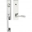 INOX Unison Hardware<br />MH104 TDP - Manhattan Series MH Tubular Entry Handleset with 104 Brussels Lever - Full Dummy