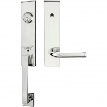 INOX Unison Hardware - MH108 TDP - Manhattan Series MH Tubular Entry Handleset with 108 Vienna Lever - Full Dummy