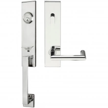 INOX Unison Hardware - MH109 TDP - Manhattan Series MH Tubular Entry Handleset with 109 Stuttgart Lever - Full Dummy